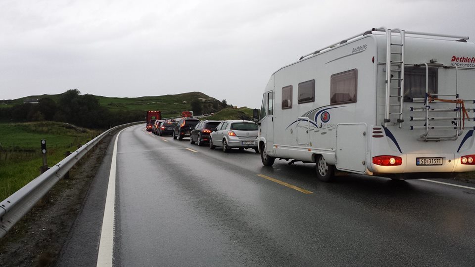 Fergekaos Fjord1 kø Foto: Kjell Bua