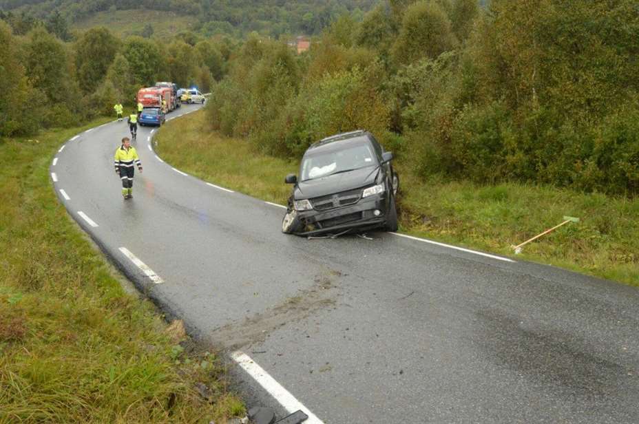 Ulykke Buavåg FOTO: Kjell Bua