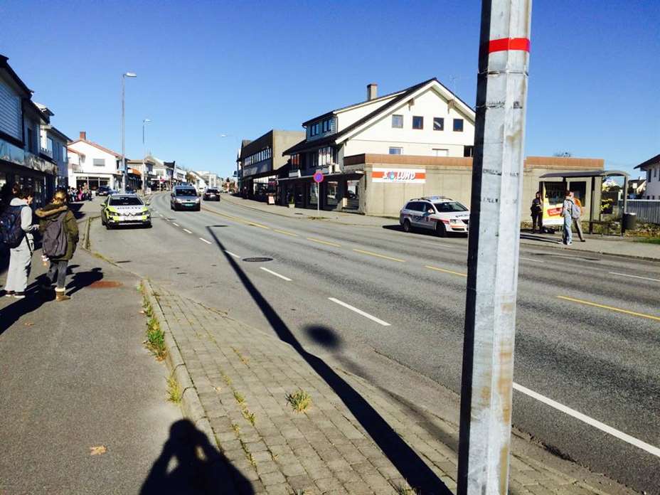 Påkjørsel barn i Åkra FOTO: Andreas Gustavsen