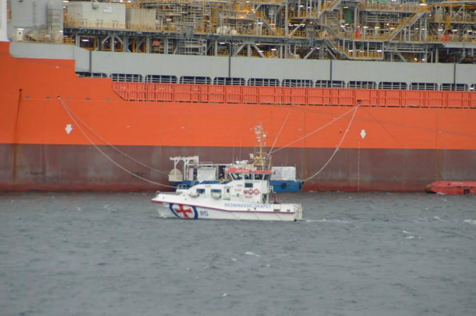 Petrojarl Knarr brann FOTO: Kjell Bua