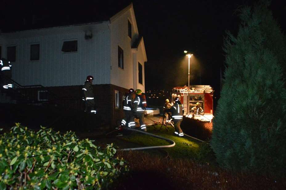 Brann i Kopervik. FOTO: Kjell Bua