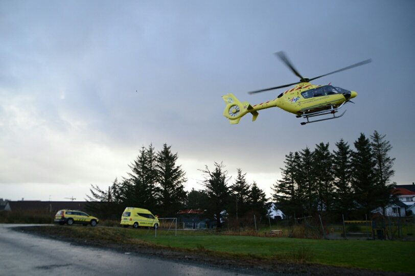 Ambulansehelikopter helikopter skudeneshavn FOTO: Kjell Bua