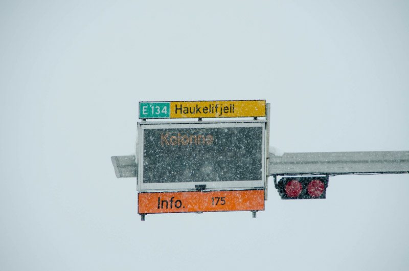 Kolonnekjøring Haukeli E134 E 134