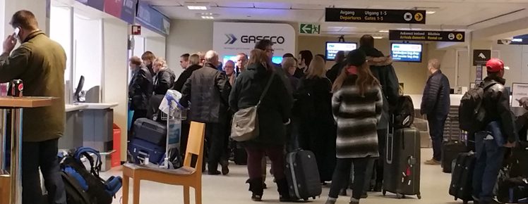 Kø flyplassen Helganes