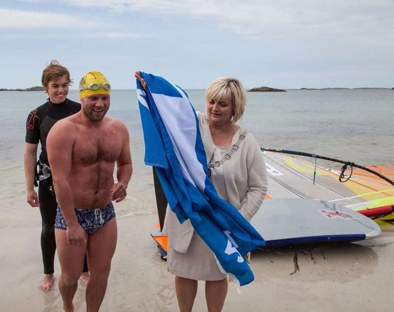 Blått flagg, Åkrasanden, Stian Vikra, Åse Simonsen