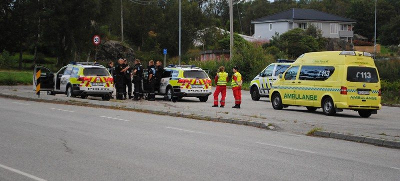 Væpnet aksjon Sveio. FOTO: aniel Niazi/Sveiobladet.net