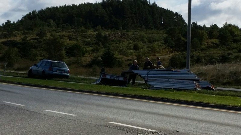 Henger velt. FOTO: Torhild Østevik