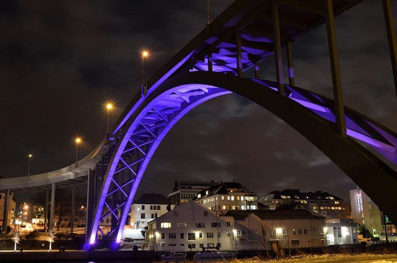 Risøybrua sett fra Risøy. Foto: Knut Arne Gjertsen