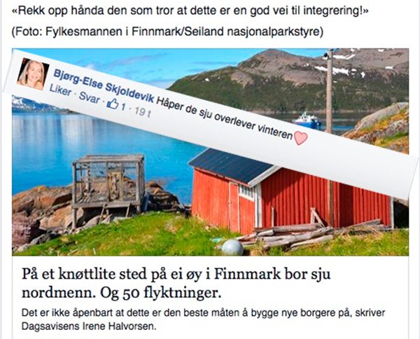 facebook kommentar Bjørg-Else Skjoldevik