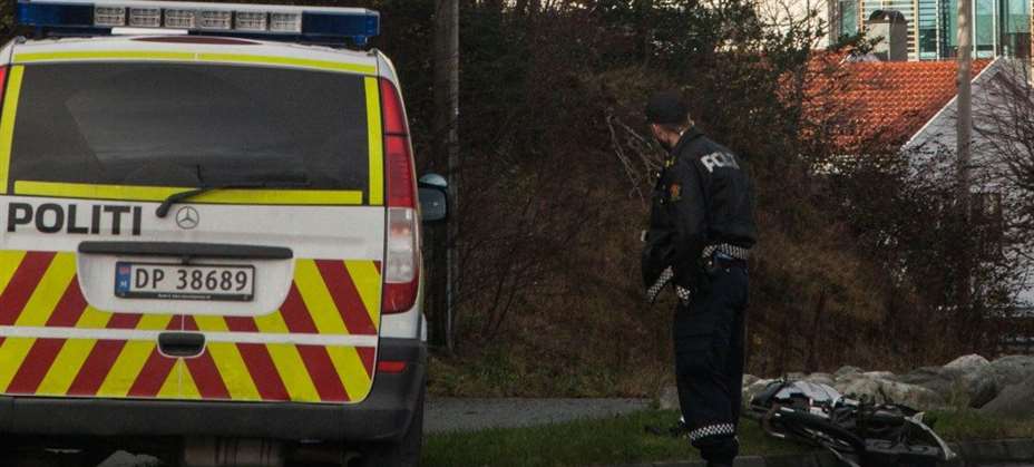 Sykkelulykke Karmsundgata Foto: Kjell Bua